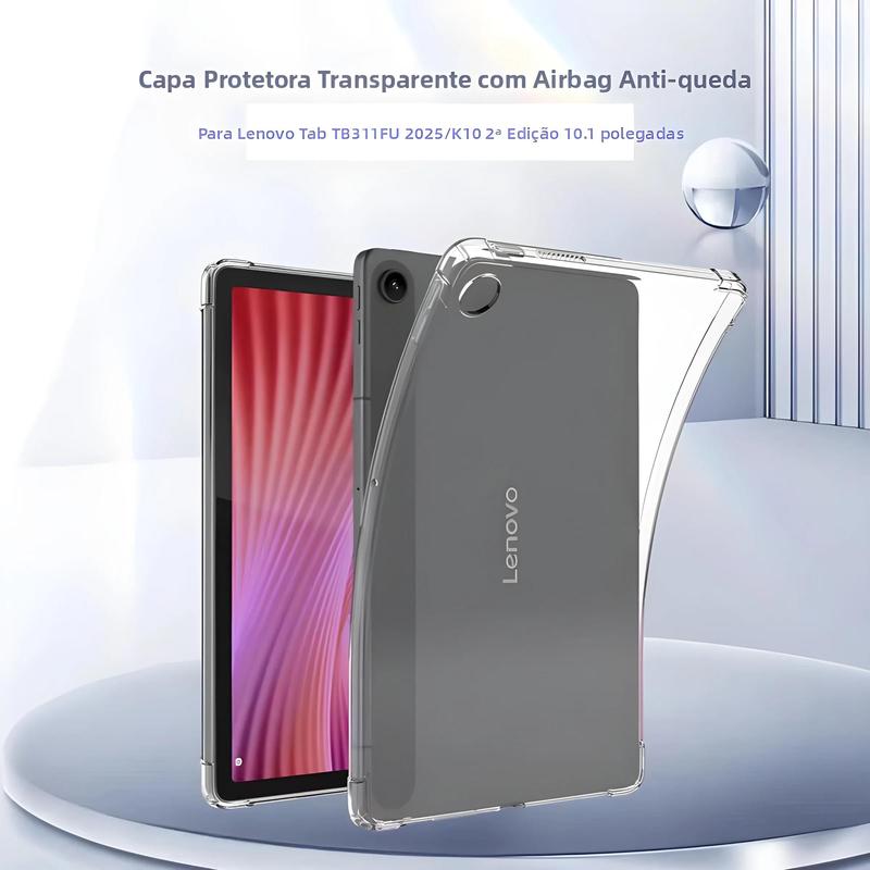 Lenovo Tab TB311FU + クリアケース Capa De Silicone Macia TPU Transparente Com Airbags Para Lenovo